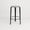 TIPTOE Stool Mi Lou Recycled Plastic Macchiato Steel Legs 66cm