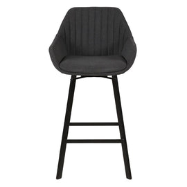 ZAGO Swivel Bar Stool Moss metal legs fabric 75cm
