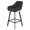 ZAGO Swivel Bar Stool Moss metal legs fabric 75cm