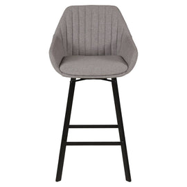 ZAGO Swivel Bar Stool Moss metal legs fabric 65cm