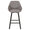 ZAGO Swivel Bar Stool Moss metal legs fabric 65cm