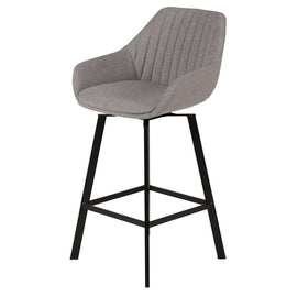 ZAGO Swivel Bar Stool Moss metal legs fabric 65cm
