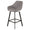 ZAGO Swivel Bar Stool Moss metal legs fabric 65cm