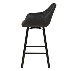 ZAGO Swivel Bar Stool Moss metal legs leatherette 65cm