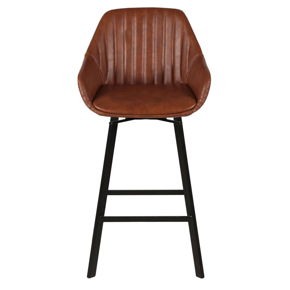 ZAGO Swivel Bar Stool Moss metal legs leatherette 65cm