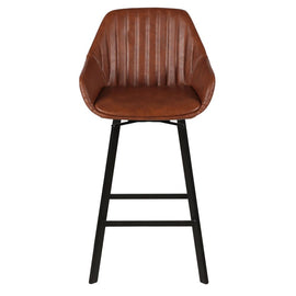 ZAGO Swivel Bar Stool Moss metal legs leatherette 65cm