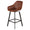 ZAGO Swivel Bar Stool Moss metal legs leatherette 65cm