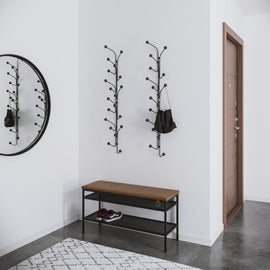 MAZE Bench Nancy Black Cognac