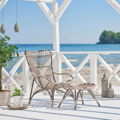 SIKA DESIGN Foot Stool Monet Rattan Outdoor