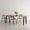 TIPTOE Dining Table New Modern Oak Steel Legs 220cm