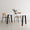 TIPTOE Dining Table New Modern Recycled Plastic Steel 160cm