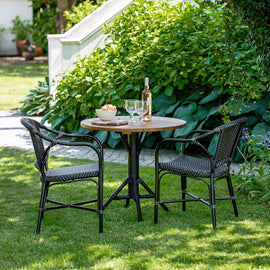 SIKA DESIGN Teak Table Nicole Café Round Outdoor