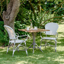 SIKA DESIGN Teak Table Nicole Café Square Outdoor