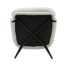 ZAGO Armchair Oreo Steel Legs Natural Terry Fabric