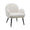 ZAGO Armchair Oreo Steel Legs Natural Terry Fabric