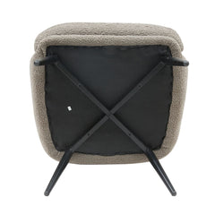 ZAGO Armchair Oreo Steel Legs Natural Terry Fabric