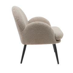 ZAGO Armchair Oreo Steel Legs Natural Terry Fabric