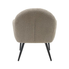 ZAGO Armchair Oreo Steel Legs Natural Terry Fabric