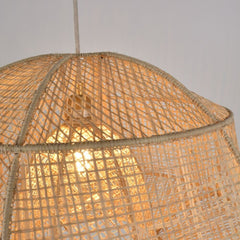 MARKET SET Suspension Light Odyssée XL Raffia Wood 58cm
