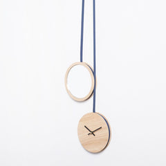 DRUGEOT Clock Mirror Pendule Oak