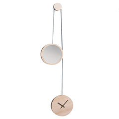 DRUGEOT Clock Mirror Pendule Oak