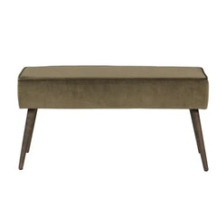ZAGO Bench Popy wood legs velvet 100cm