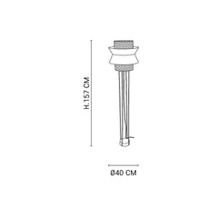 MARKET SET Floor Lamp Singapour 157cm