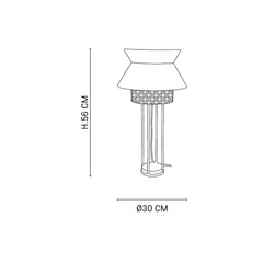 MARKET SET Table Lamp Singapour 30cm