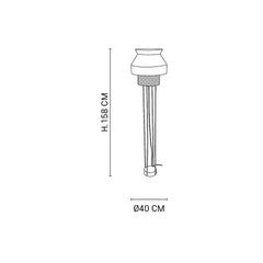 MARKET SET Floor Lamp Singapour 158cm