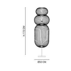 MARKET SET Floor Lamp Kokeshi 173cm