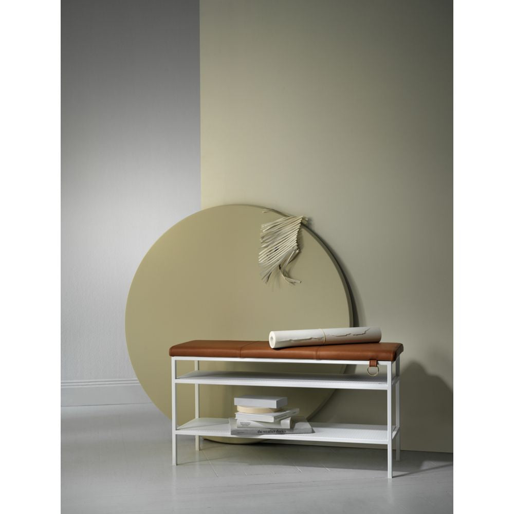 MAZE Bench Nancy White Cognac (Bekkir Nancy Hvítt Cognac) - La Boutique ...