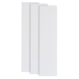 Set of 3x Shelves Pythagoras Oak MDF White 80cm