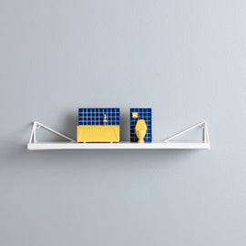 MAZE Shelf Pythagoras XS White Shelf + 2 White Brackets