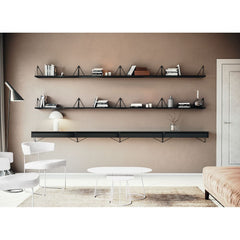 MAZE Shelf Pythagoras Oak MDF Black 80cm