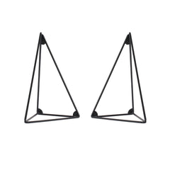 MAZE Shelf Pythagoras Play 2 Pine Shelves + 2 Pairs of Black Brackets