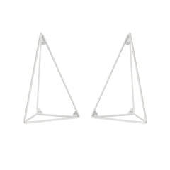 MAZE Shelf Pythagoras Play 2 Pine Shelves + 2 Pairs of White Brackets