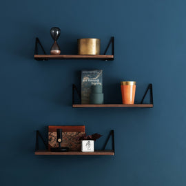 MAZE Shelf Pythagoras Walnut 80cm