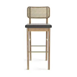 RED EDITION Bar Stool Cane Caviar