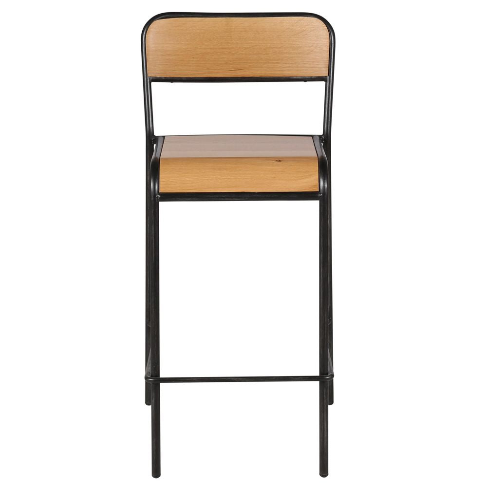 ZAGO Bar Stool Skhol metal structure and oak 66cm