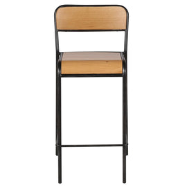 ZAGO Bar Stool Skhol metal structure and oak 66cm
