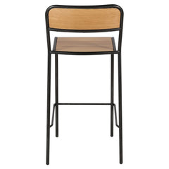 ZAGO Bar Stool Skhol metal structure and oak 66cm