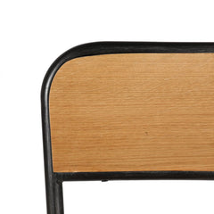 ZAGO Bar Stool Skhol metal structure and oak 66cm