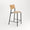 TIPTOE Bar Stool SSD Oak Steel Legs 65cm