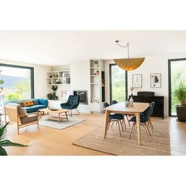 ZAGO Extendable Dining Table Sublime Natural Oak 140+40cm