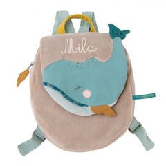 MOULIN ROTY Whale backpack “Le voyage d'Olga”