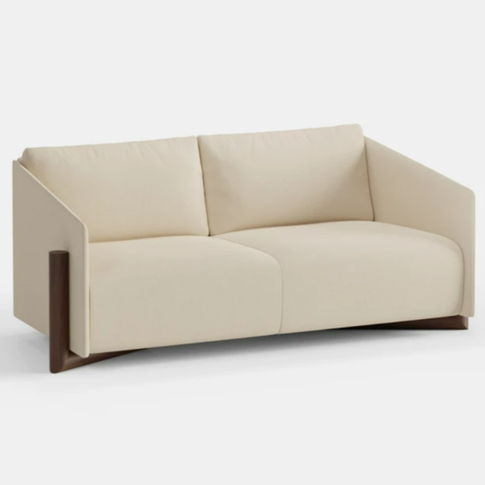 KANN DESIGN Sofa Timber 3 Seater Cream