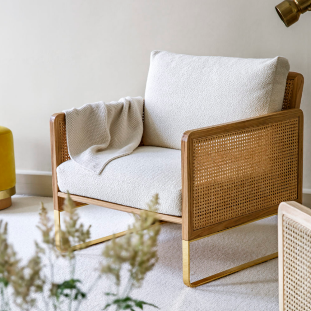 RED EDITION Armchair Cane Natural Wood (Hægindastólar Cane Natural Wood ...