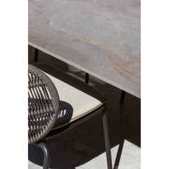 VINCENT SHEPPARD Dining Table Kodo Ceramic Flint Outdoor