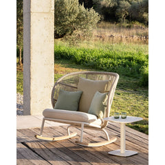 VINCENT SHEPPARD Side Table Kodo Beige Ceramic Shards Outdoor