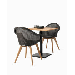 VINCENT SHEPPARD Bistro Table Quadro Black Frame Outdoor